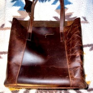 Genuine Dark Brown Leather Purse